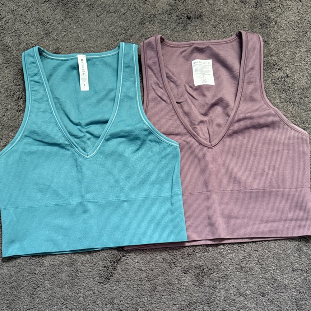 Athleta Aurora Seamless Rib Tank Tops